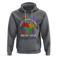 Autism Mom Hoodie It Comes With A Mother Who Can't Give Up - Wonder Print Shop