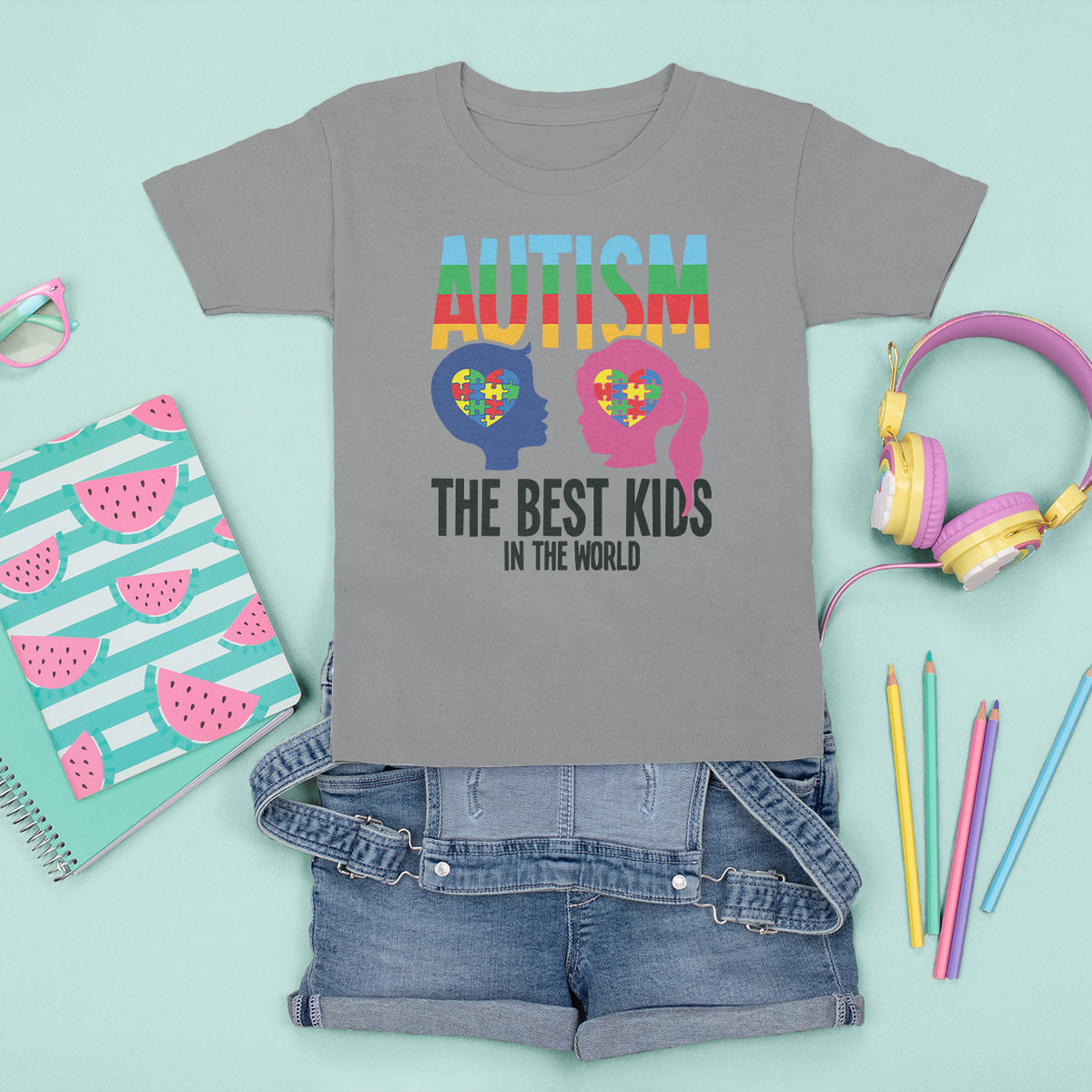 Proud Autism T Shirt For Kid The Best Kids In The World - Wonder Print Shop