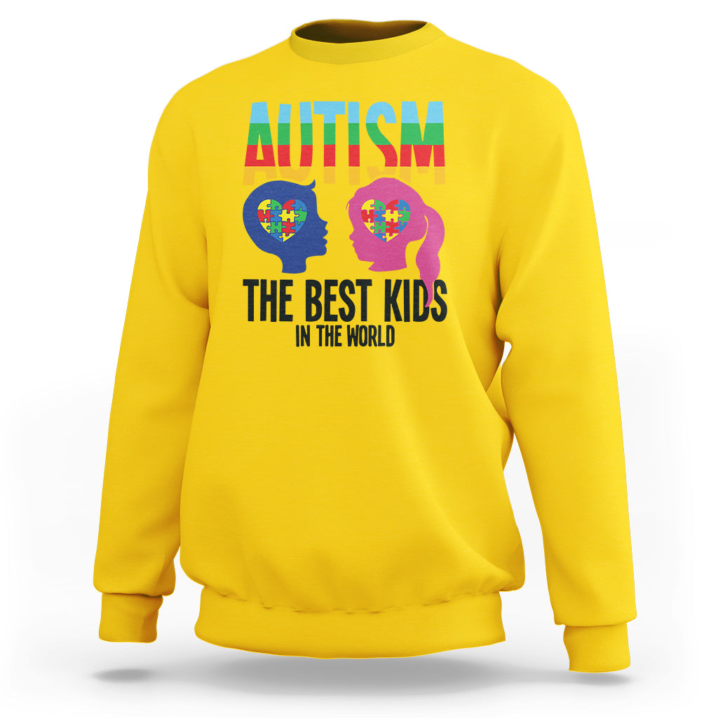 Proud Autism Sweatshirt The Best Kids In The World - Wonder Print Shop