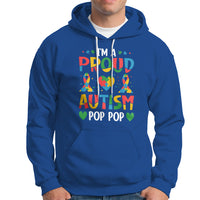 Autism Grandpa Hoodie I'm A Proud Autism Pop Pop - Wonder Print Shop