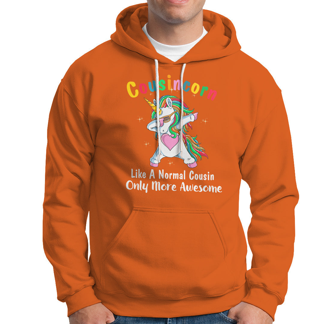 Cousincorn Like A Cousin Only Awesome Dabbing Unicorn Hoodie - Wonder Print Shop