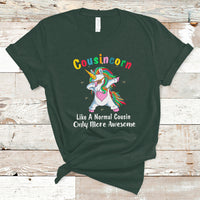 Cousincorn Like A Cousin Only Awesome Dabbing Unicorn T Shirt - Wonder Print Shop