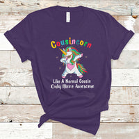 Cousincorn Like A Cousin Only Awesome Dabbing Unicorn T Shirt - Wonder Print Shop