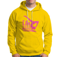 Yoga Saying Life Is Better Upside Down Dancer Gymnast Hoodie - Wonder Print Shop