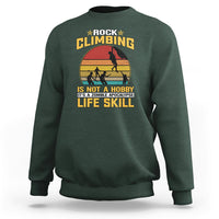 Rock Climbing Zombie Halloween Bouldering Funny Climber Sweatshirt - Wonder Print Shop