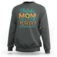 Autism Mom Sweatshirt Thanks Mom For All You Do - Wonder Print Shop