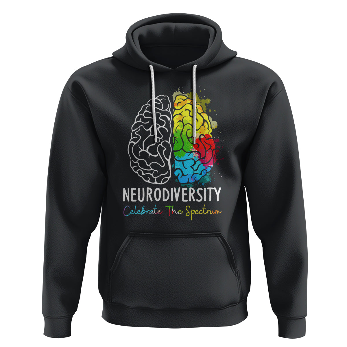 Proud Autism Hoodie Neurodiversity Celebrate The Spectrum - Wonder Print Shop