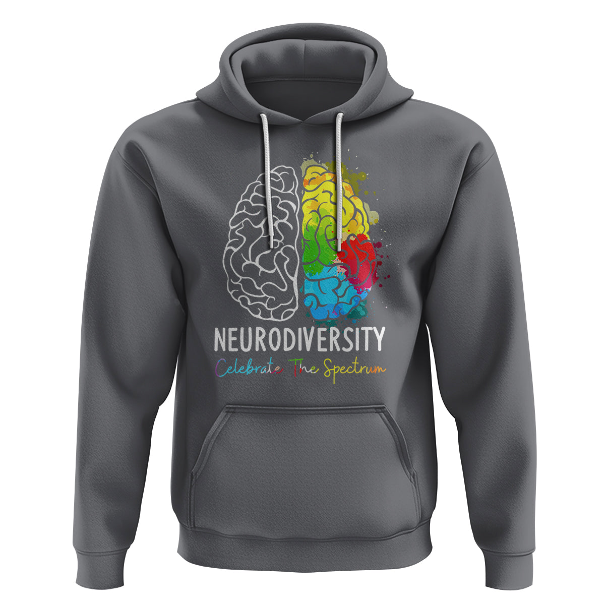 Proud Autism Hoodie Neurodiversity Celebrate The Spectrum - Wonder Print Shop