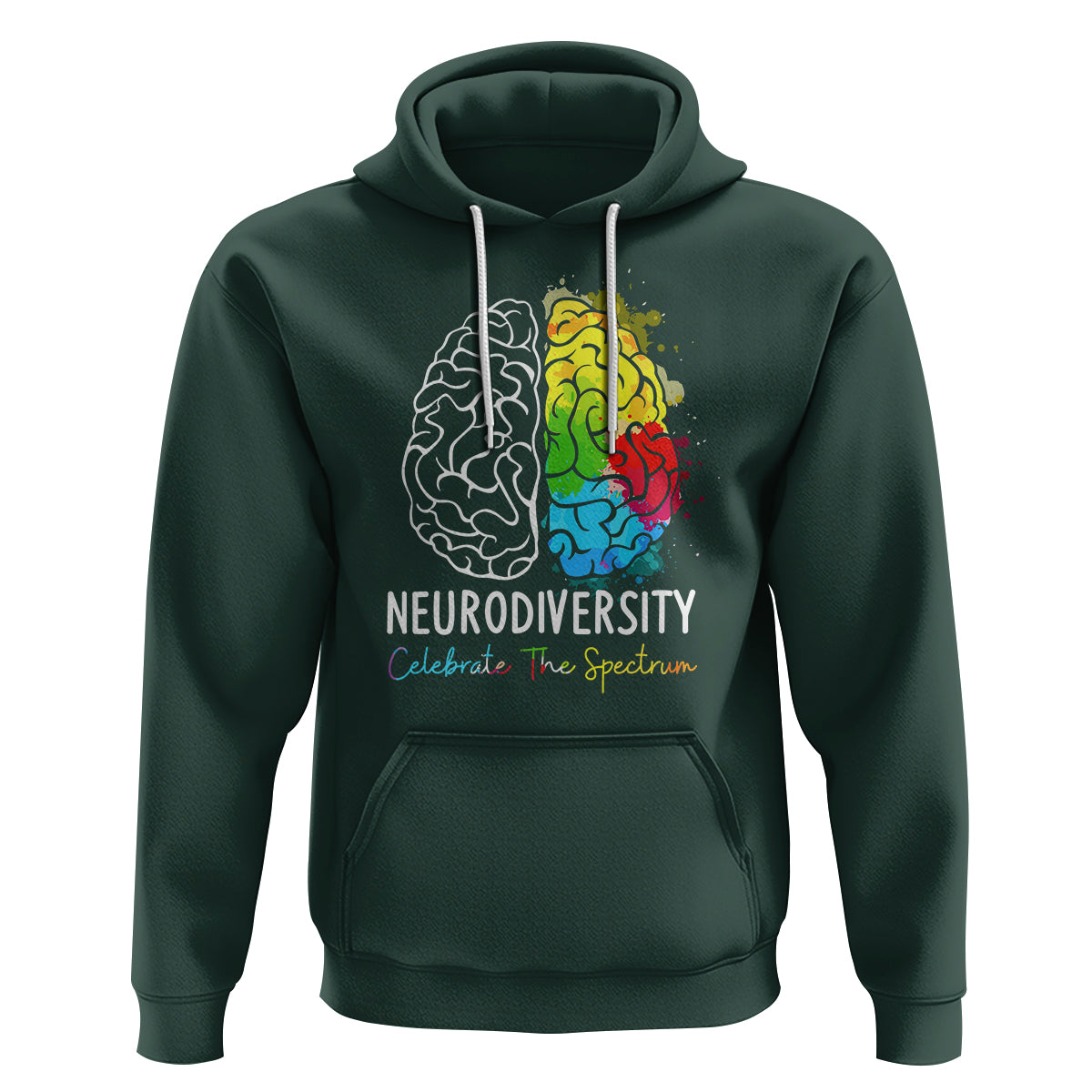 Proud Autism Hoodie Neurodiversity Celebrate The Spectrum - Wonder Print Shop