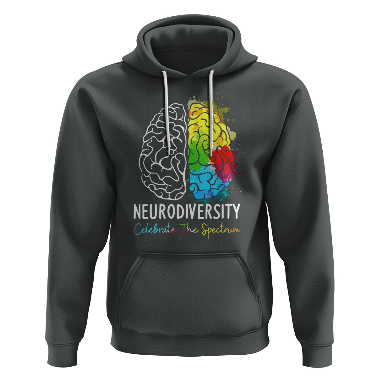 Proud Autism Hoodie Neurodiversity Celebrate The Spectrum - Wonder Print Shop