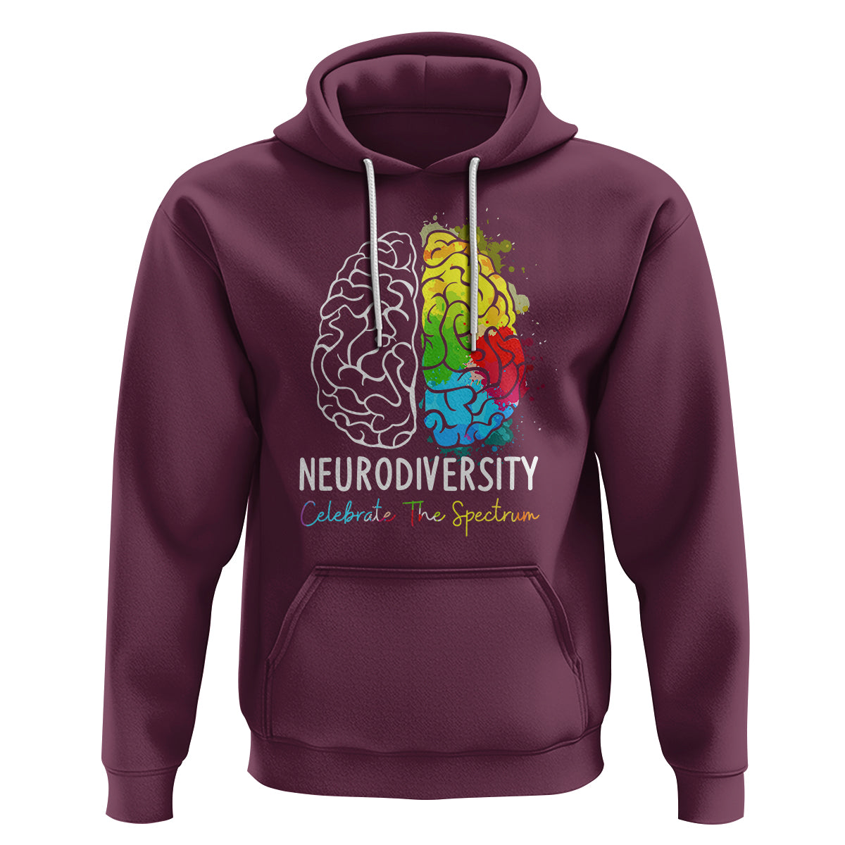 Proud Autism Hoodie Neurodiversity Celebrate The Spectrum - Wonder Print Shop