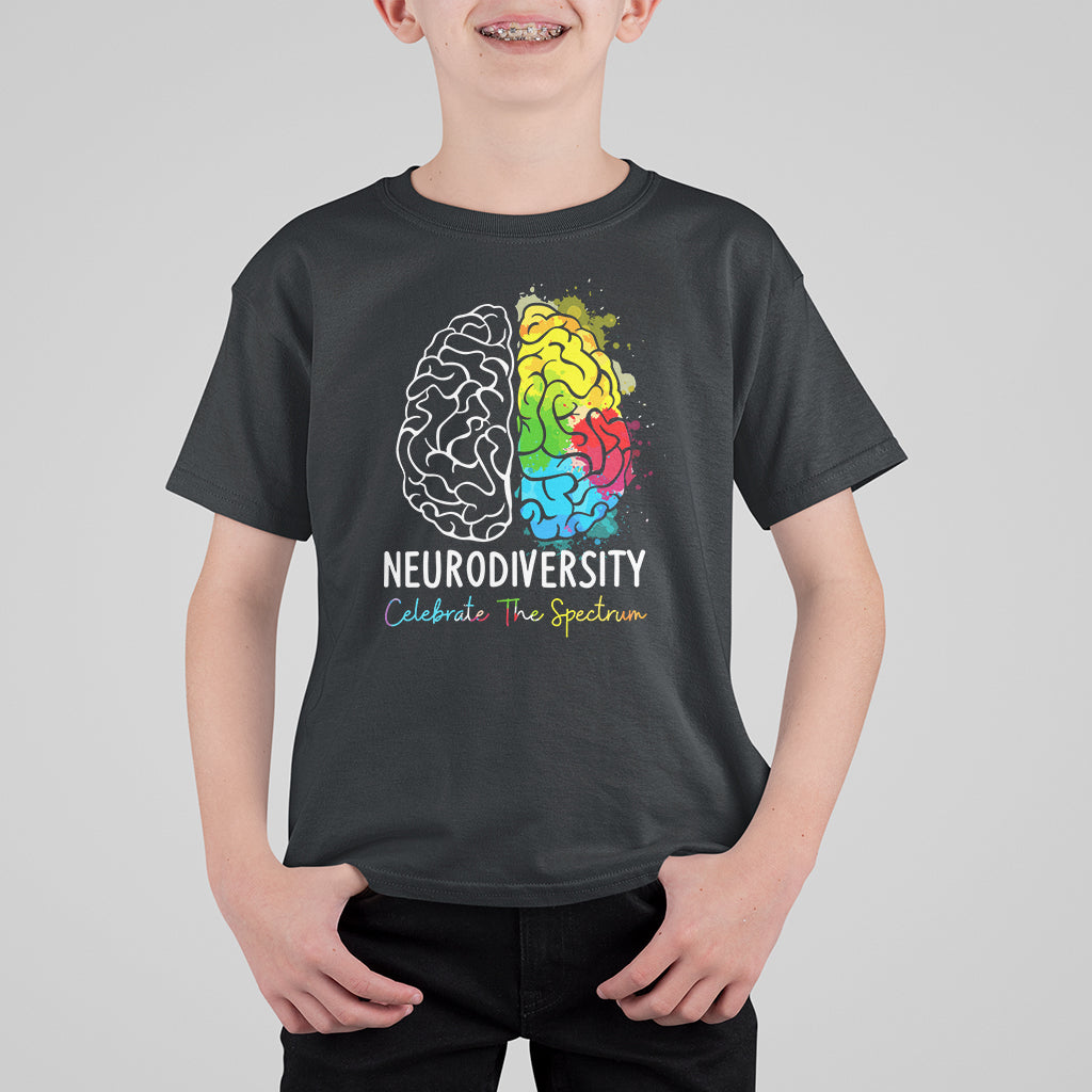 Proud Autism T Shirt For Kid Neurodiversity Celebrate The Spectrum - Wonder Print Shop