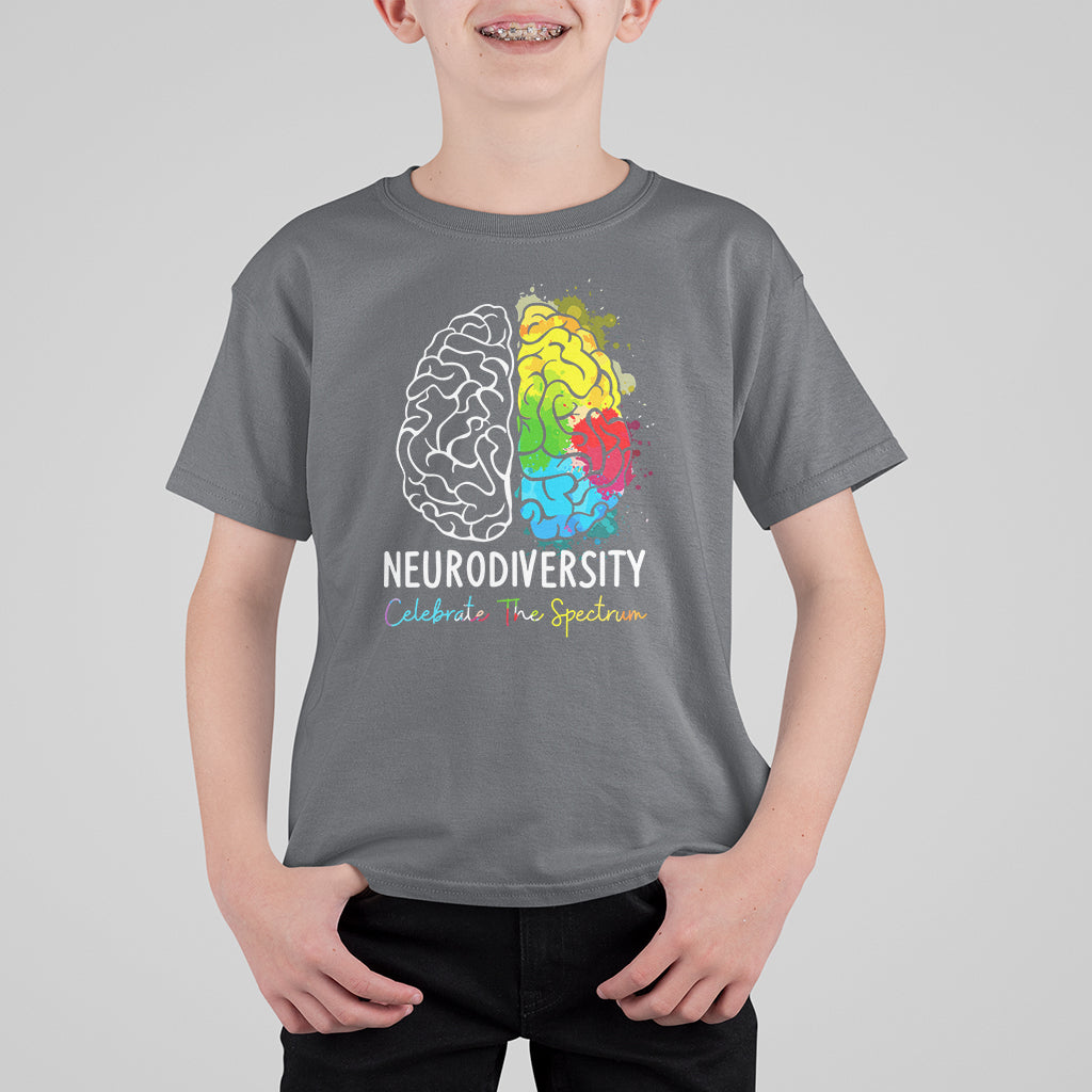 Proud Autism T Shirt For Kid Neurodiversity Celebrate The Spectrum - Wonder Print Shop