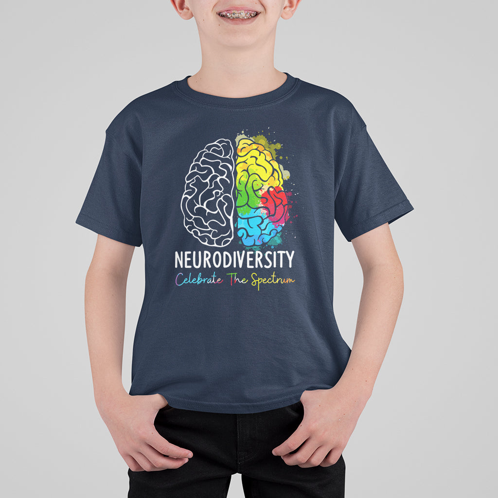 Proud Autism T Shirt For Kid Neurodiversity Celebrate The Spectrum - Wonder Print Shop