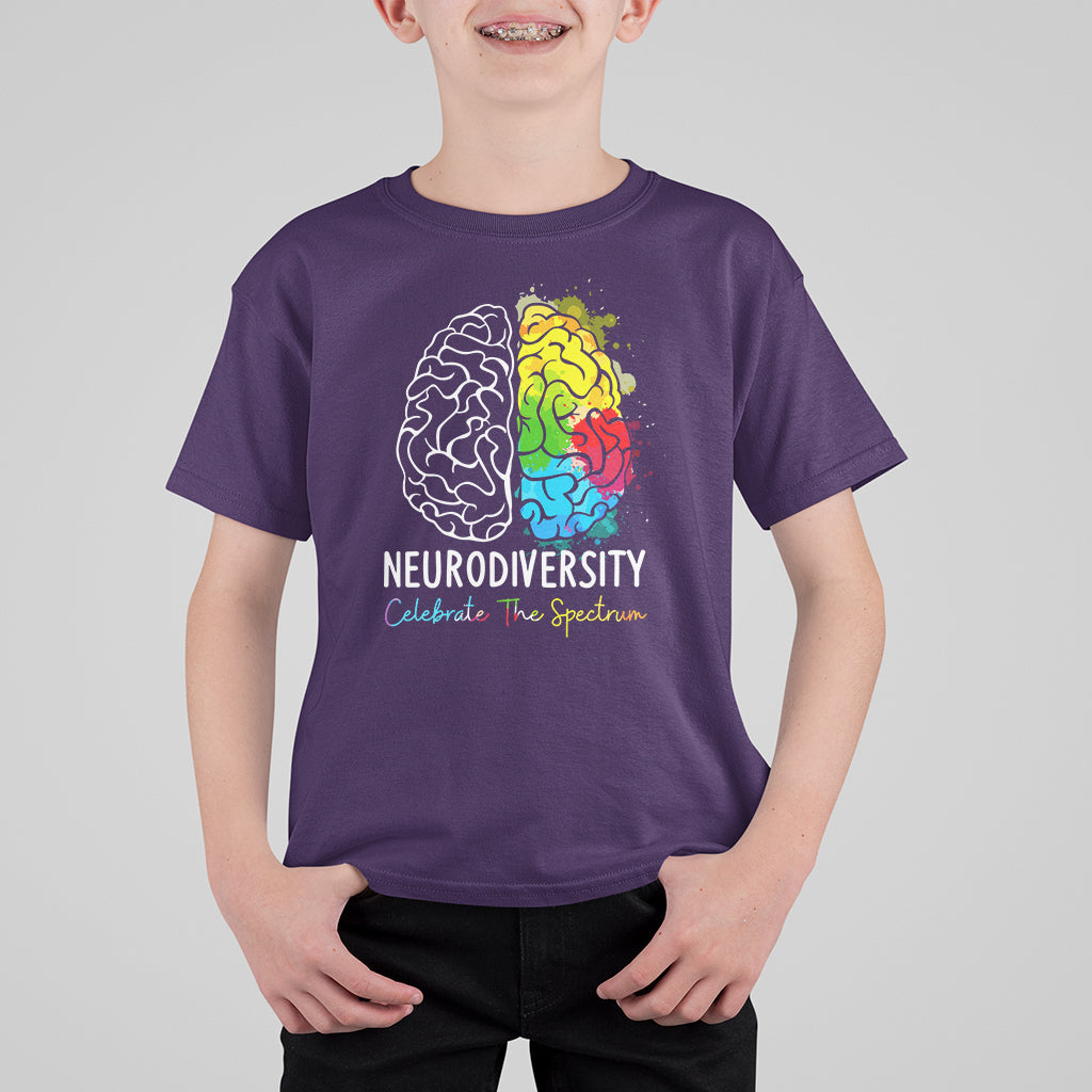 Proud Autism T Shirt For Kid Neurodiversity Celebrate The Spectrum - Wonder Print Shop