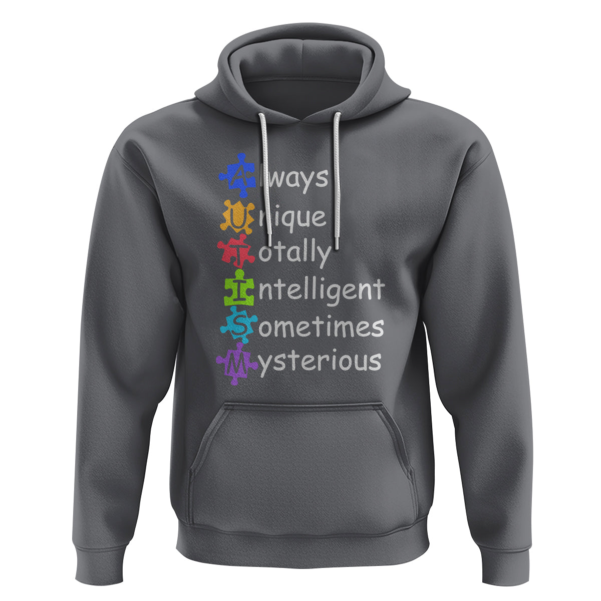 Autism Definition Hoodie Always Unique Totally Intelligent Sometimes Mysterious - Wonder Print Shop
