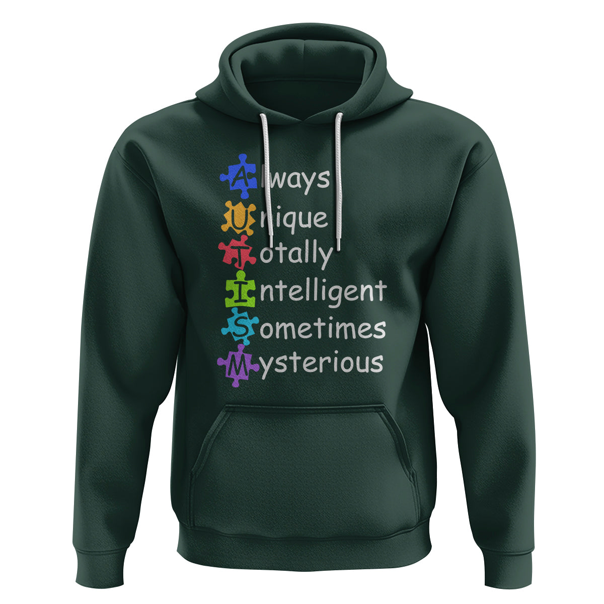 Autism Definition Hoodie Always Unique Totally Intelligent Sometimes Mysterious - Wonder Print Shop