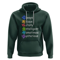 Autism Definition Hoodie Always Unique Totally Intelligent Sometimes Mysterious - Wonder Print Shop
