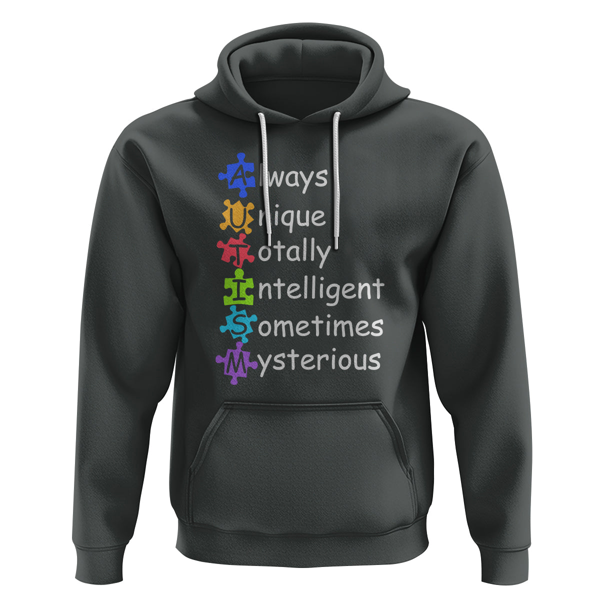 Autism Definition Hoodie Always Unique Totally Intelligent Sometimes Mysterious - Wonder Print Shop