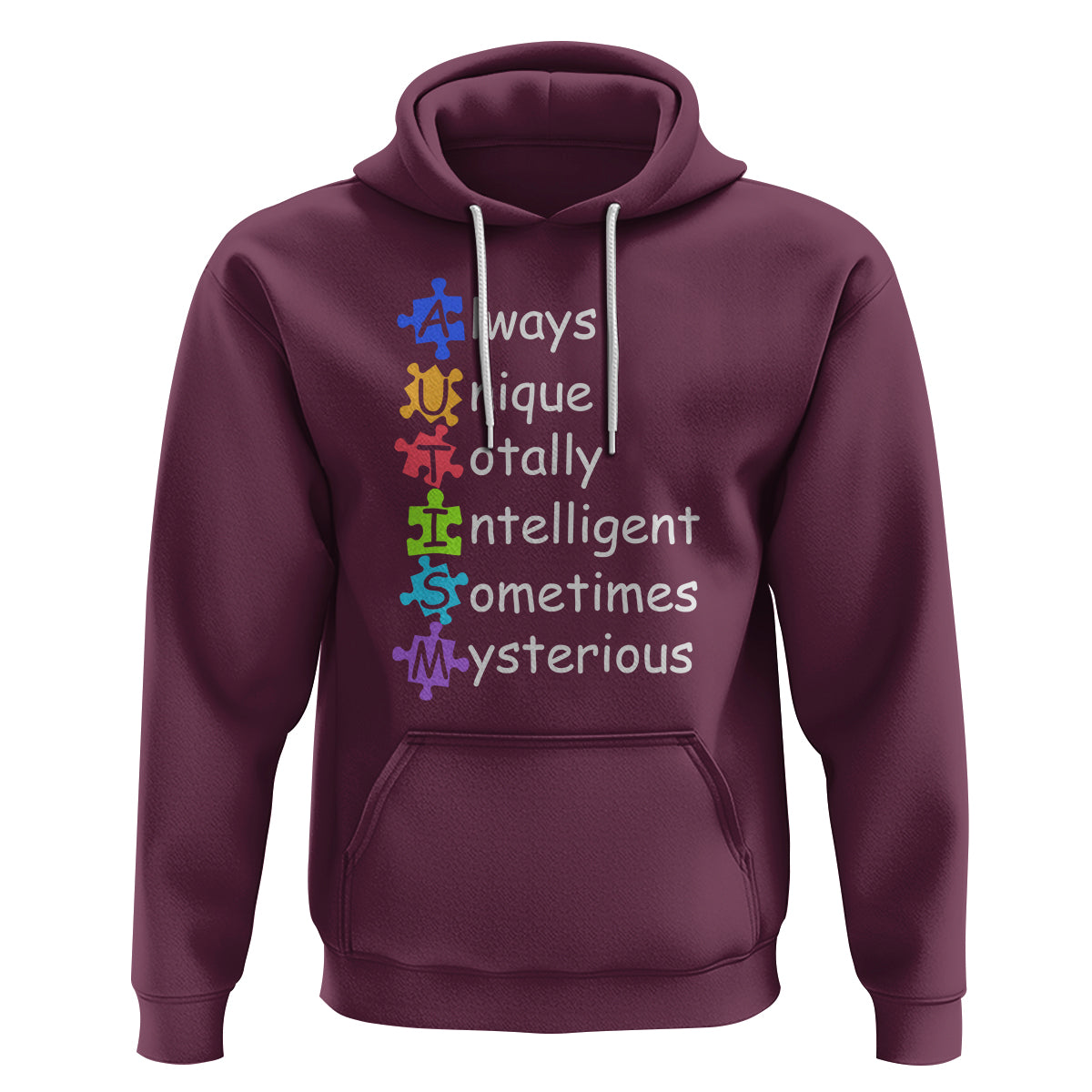 Autism Definition Hoodie Always Unique Totally Intelligent Sometimes Mysterious - Wonder Print Shop