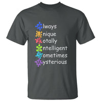 Autism Definition T Shirt Always Unique Totally Intelligent Sometimes Mysterious - Wonder Print Shop