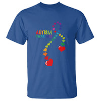 Heart Autism Awareness T Shirt Puzzle Heart Ribbon Support Accept - Wonder Print Shop
