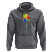 Sunflower Autism Hoodie Choose Kind Rainbow Puzzle Piece - Wonder Print Shop