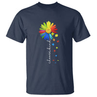 Sunflower Autism T Shirt Choose Kind Rainbow Puzzle Piece - Wonder Print Shop