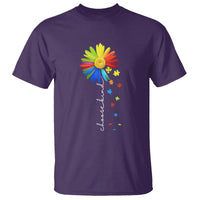 Sunflower Autism T Shirt Choose Kind Rainbow Puzzle Piece - Wonder Print Shop