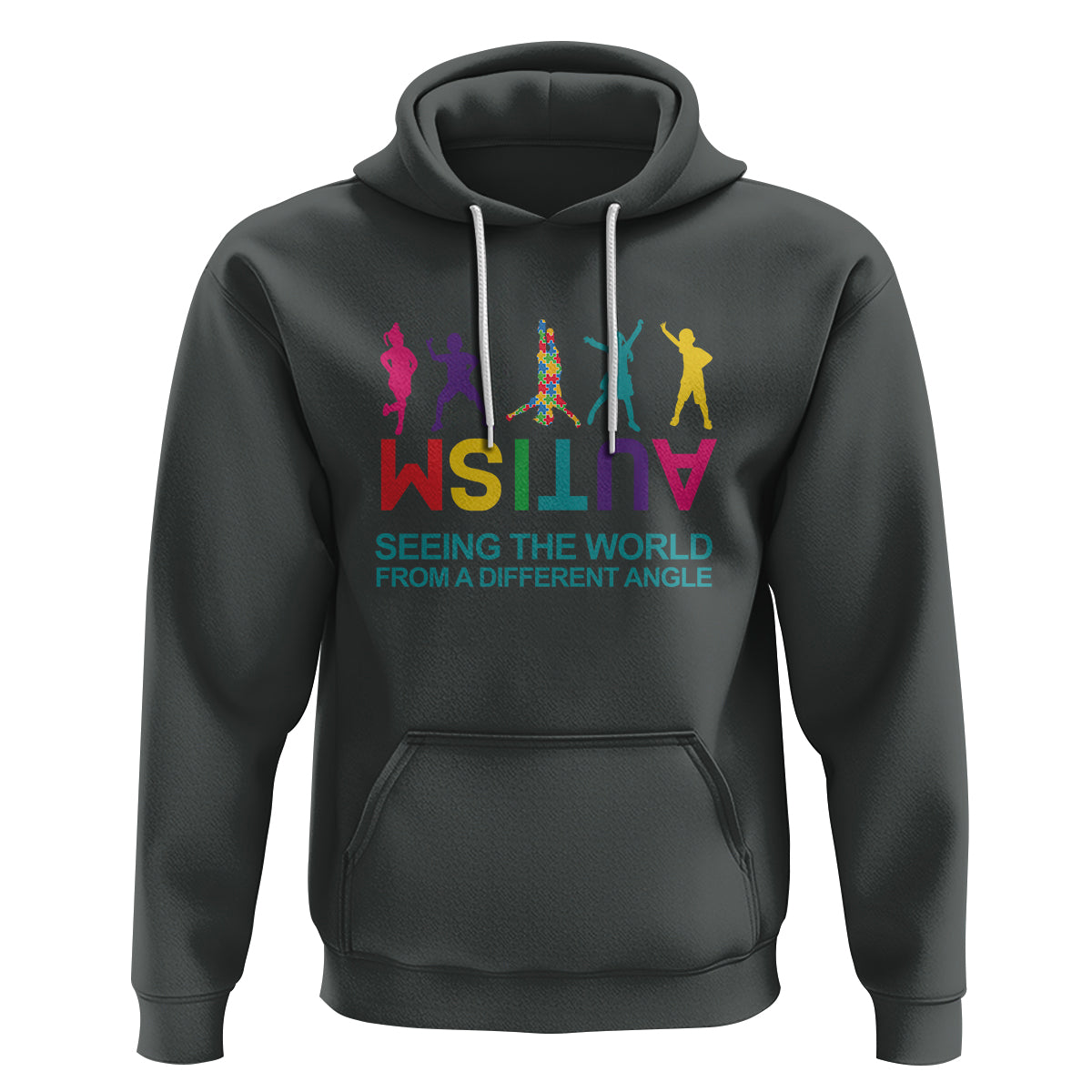 Proud Autism Hoodie Seeing The World From A Different Angle - Wonder Print Shop