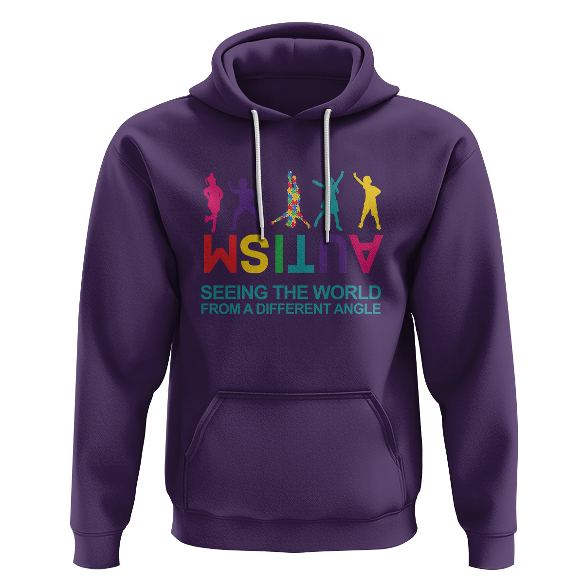 Proud Autism Hoodie Seeing The World From A Different Angle - Wonder Print Shop