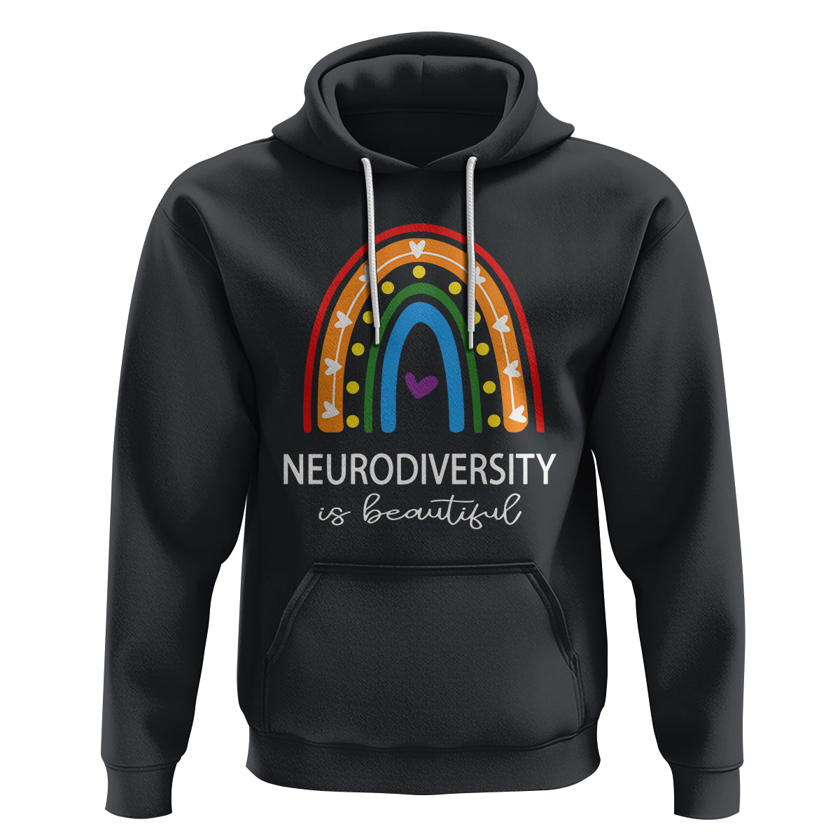 Heart Autism Awareness Hoodie Neurodiversity Is Beautiful - Wonder Print Shop