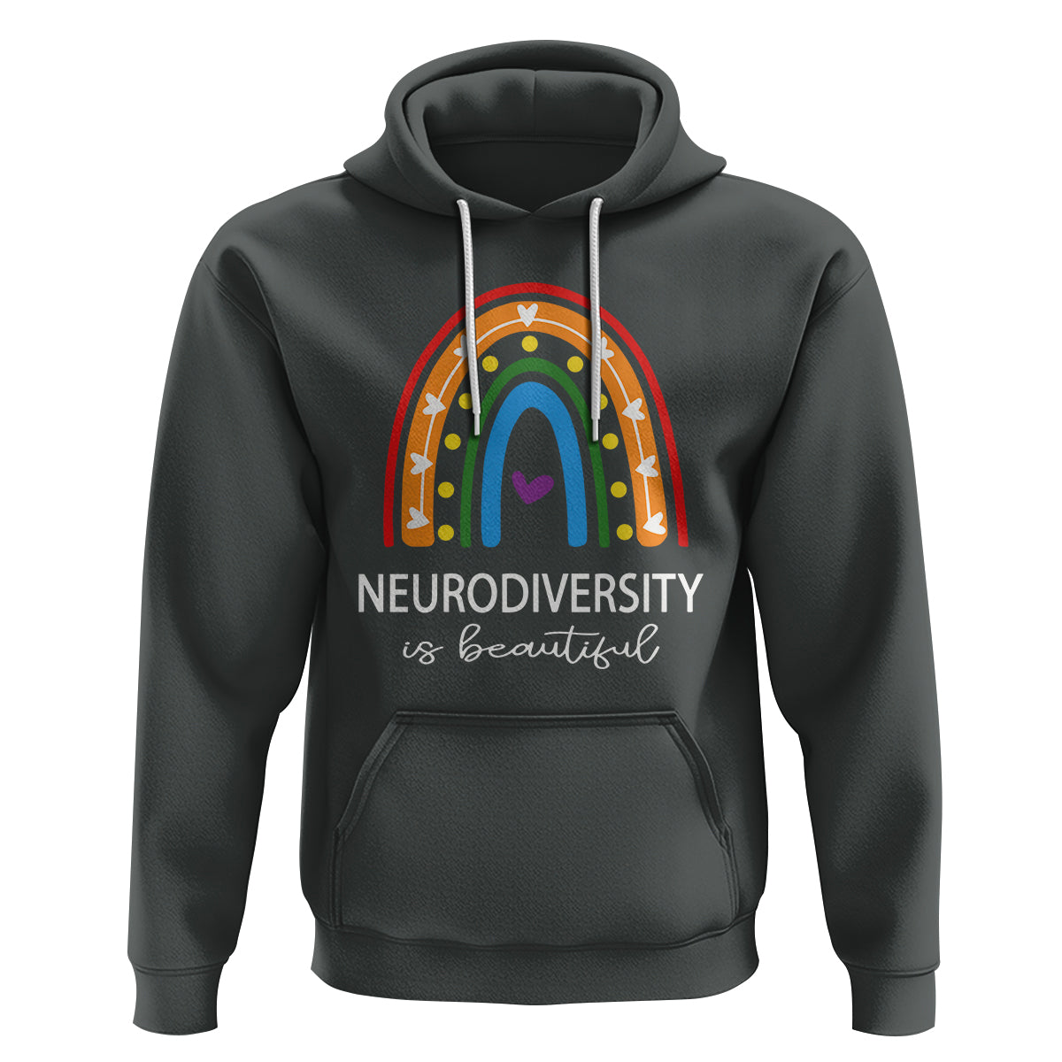 Heart Autism Awareness Hoodie Neurodiversity Is Beautiful - Wonder Print Shop
