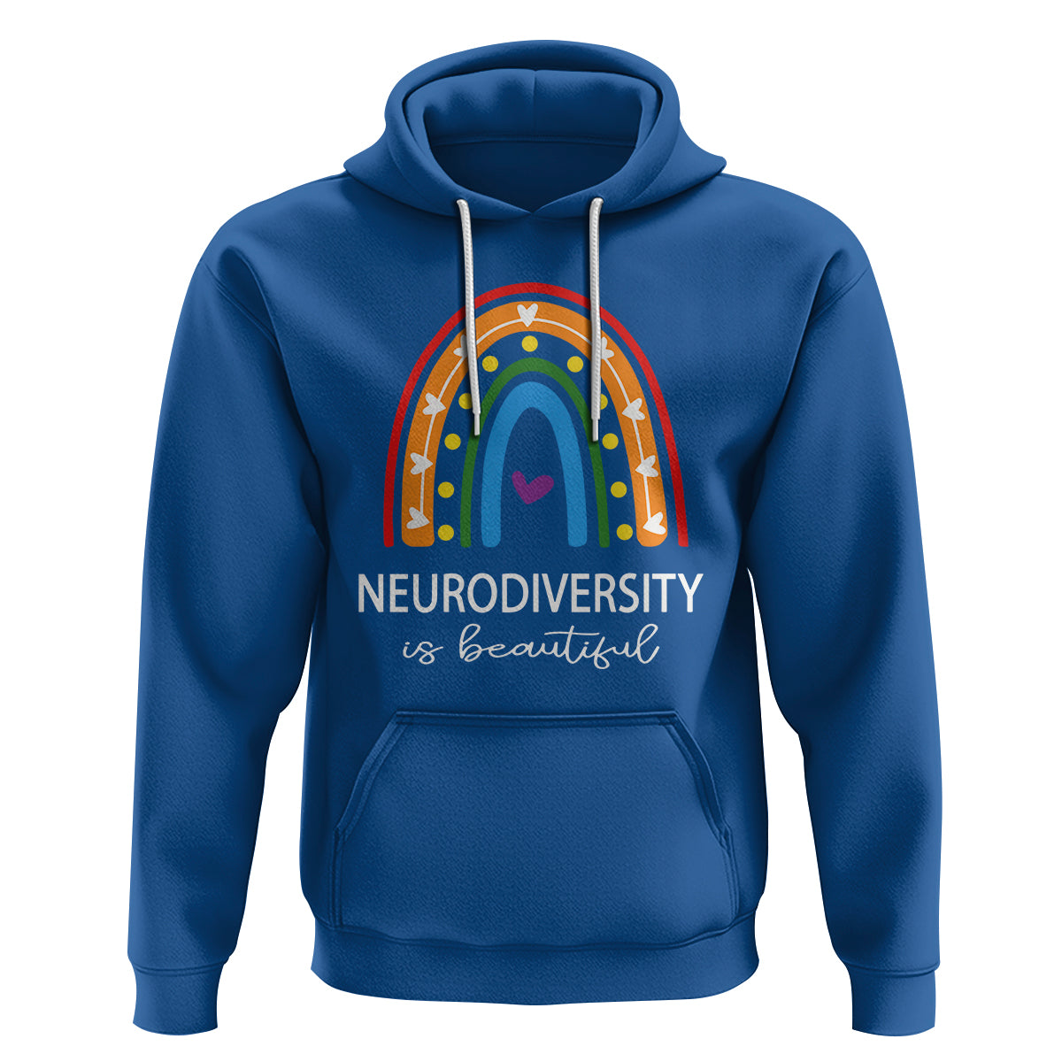 Heart Autism Awareness Hoodie Neurodiversity Is Beautiful - Wonder Print Shop