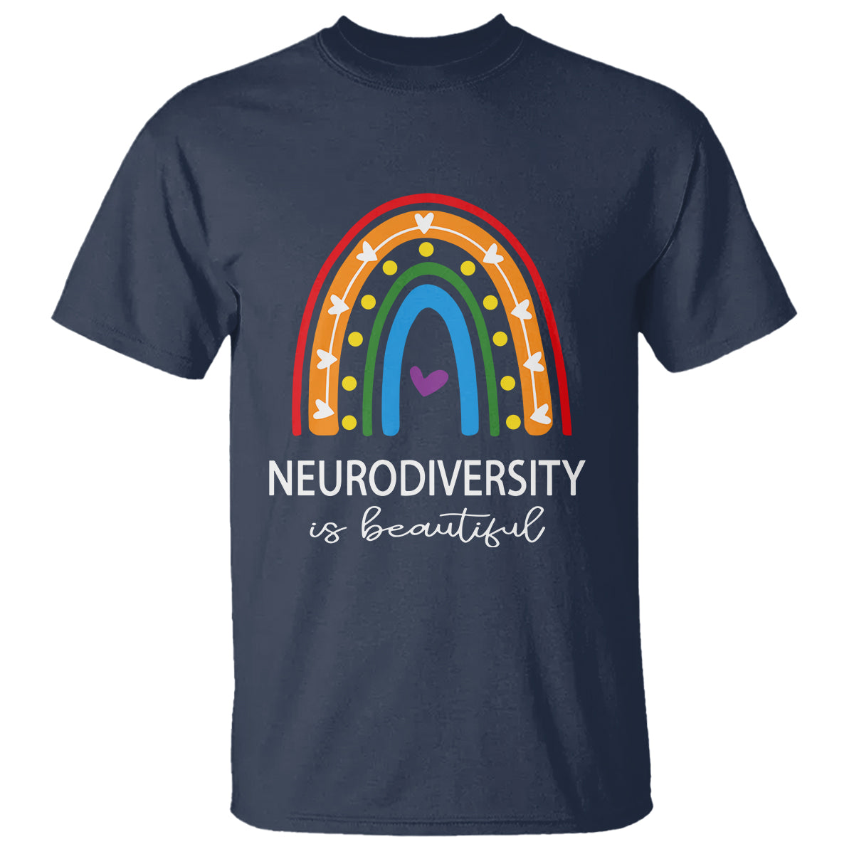 Heart Autism Awareness T Shirt Neurodiversity Is Beautiful - Wonder Print Shop