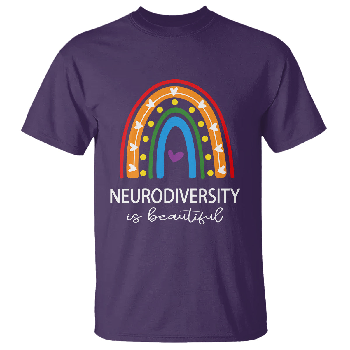 Heart Autism Awareness T Shirt Neurodiversity Is Beautiful - Wonder Print Shop
