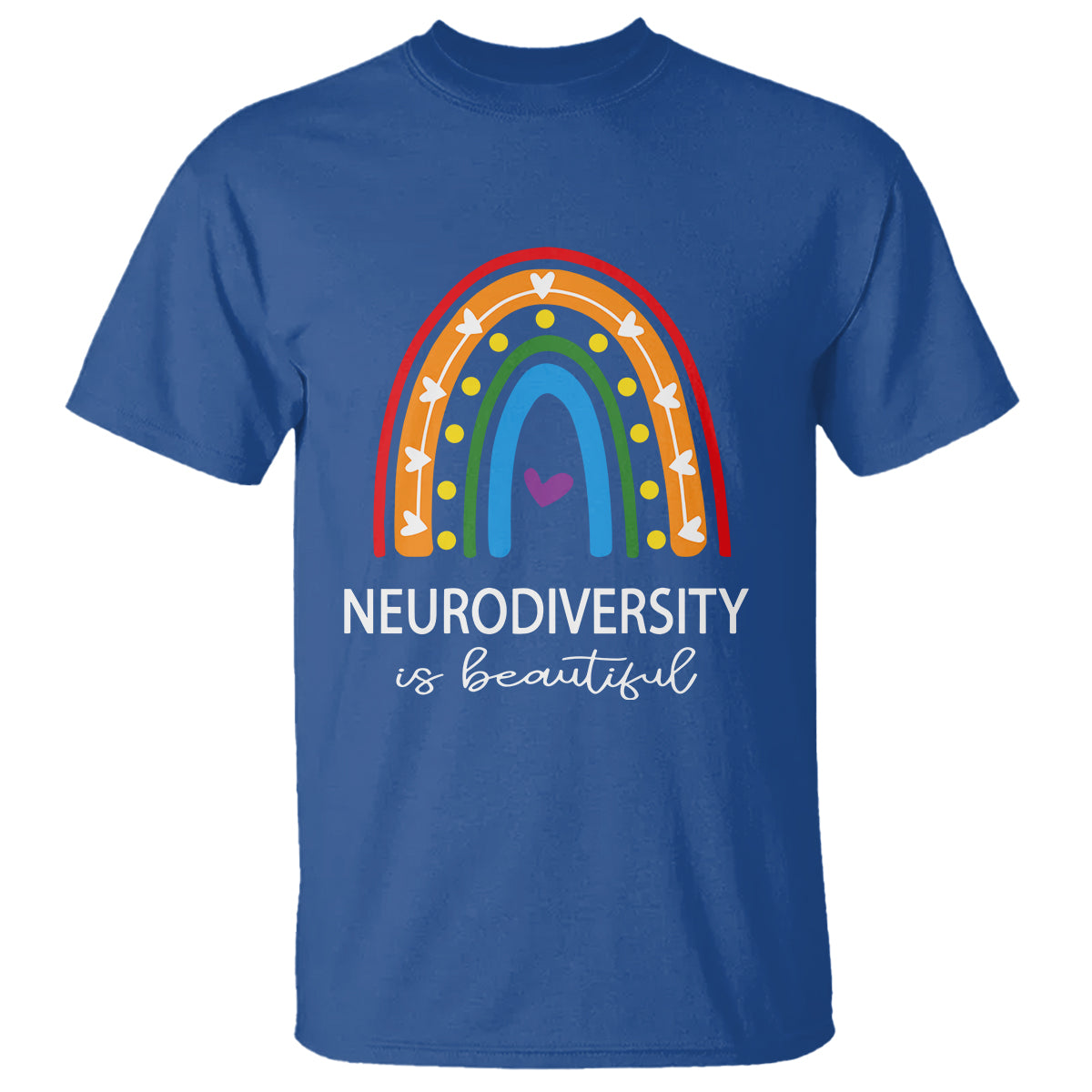 Heart Autism Awareness T Shirt Neurodiversity Is Beautiful - Wonder Print Shop