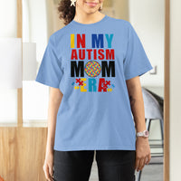 In My Autism Mom Era T Shirt For Women Love Support Puzzle Piece - Wonder Print Shop