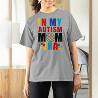In My Autism Mom Era T Shirt For Women Love Support Puzzle Piece - Wonder Print Shop