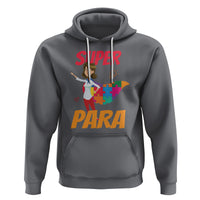 Autism Paraprofessional Teacher Hoodie Super Para Hero Support - Wonder Print Shop