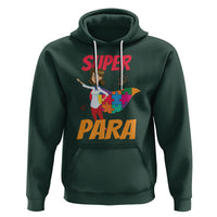 Autism Paraprofessional Teacher Hoodie Super Para Hero Support - Wonder Print Shop