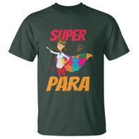 Autism Paraprofessional Teacher T Shirt Super Para Hero Support - Wonder Print Shop