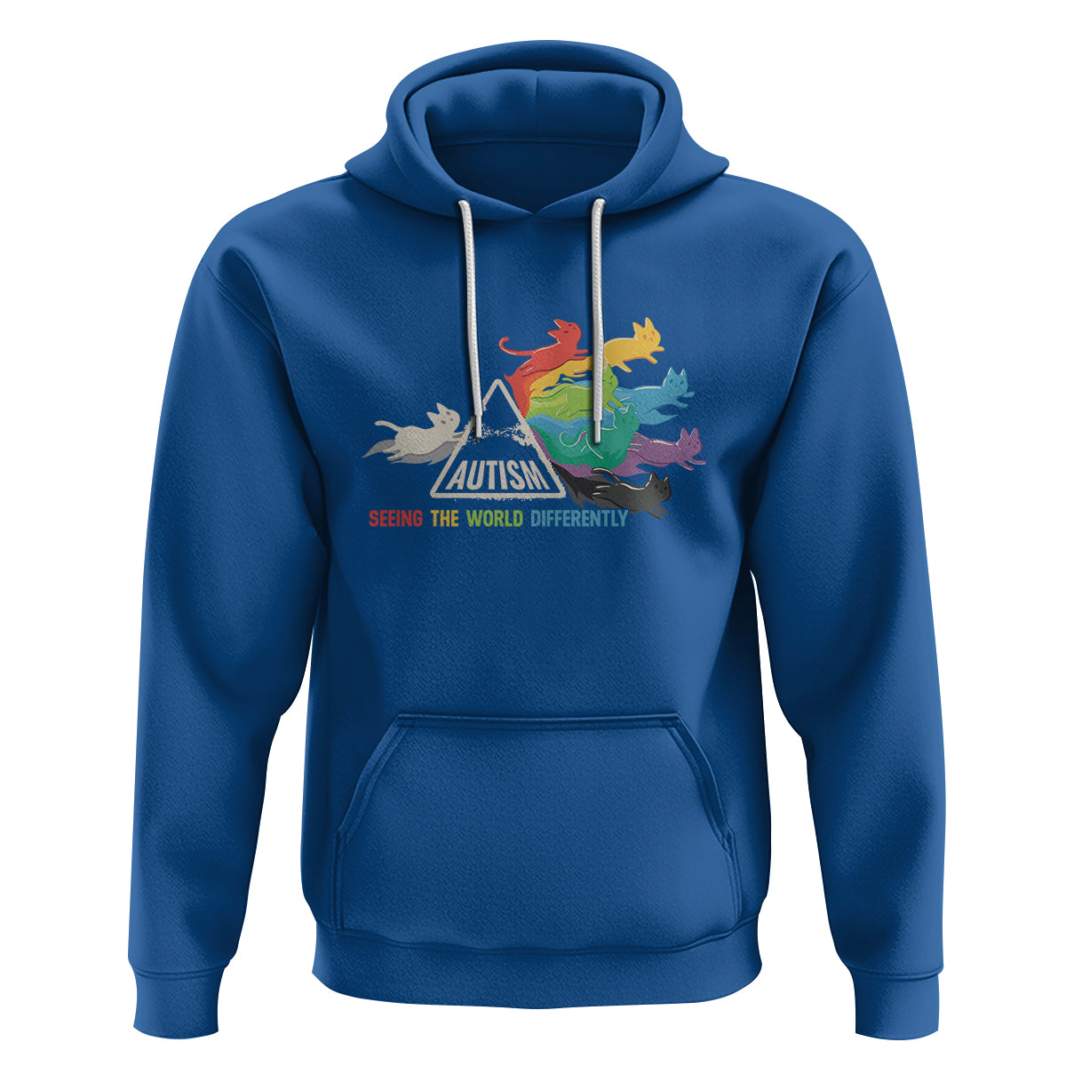 Cat Autism Hoodie Seeing The World Form A Different Angle - Wonder Print Shop