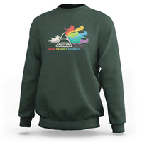Cat Autism Sweatshirt Seeing The World Form A Different Angle - Wonder Print Shop