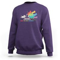 Cat Autism Sweatshirt Seeing The World Form A Different Angle - Wonder Print Shop