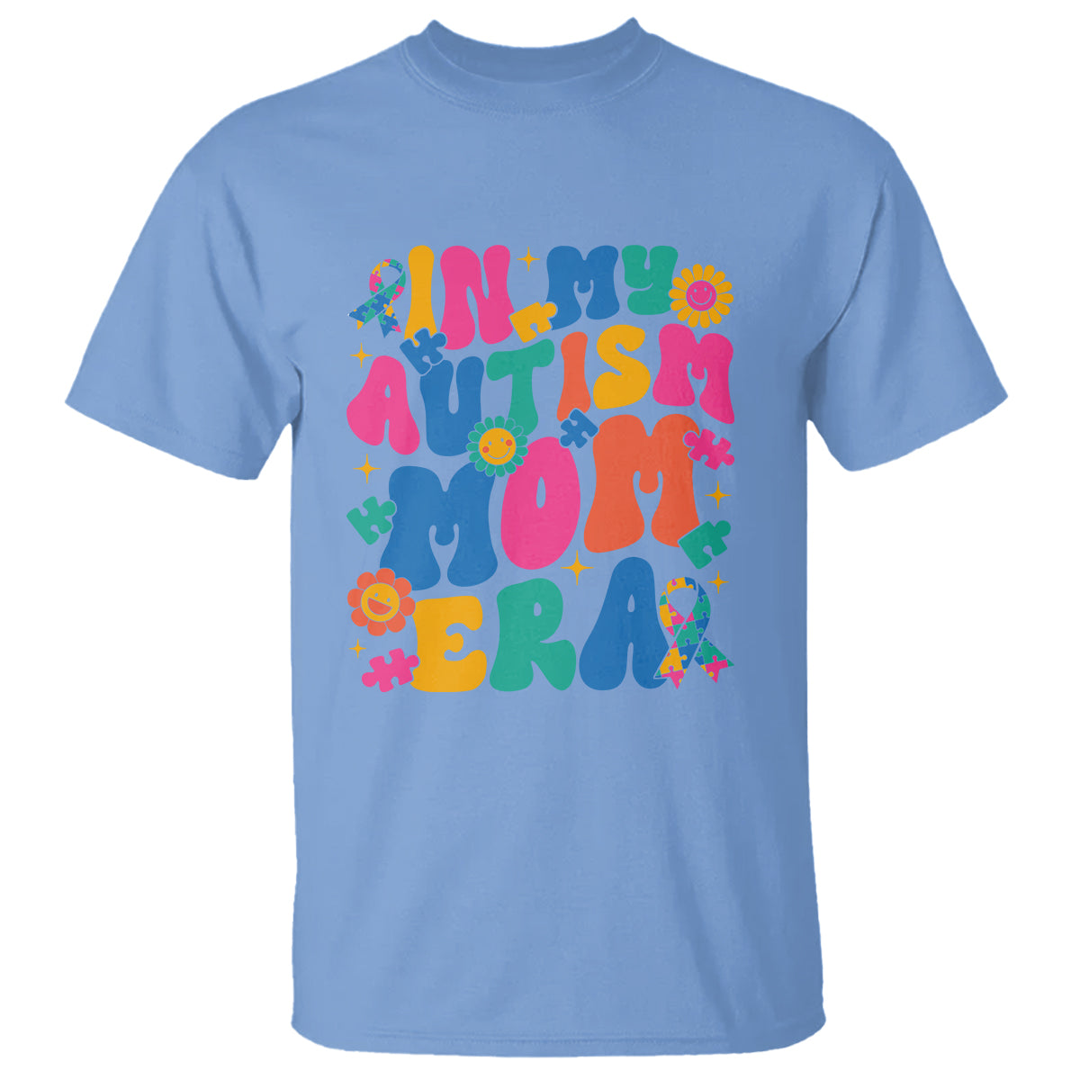 Autism Mama T Shirt In My Autism Mom Era - Wonder Print Shop