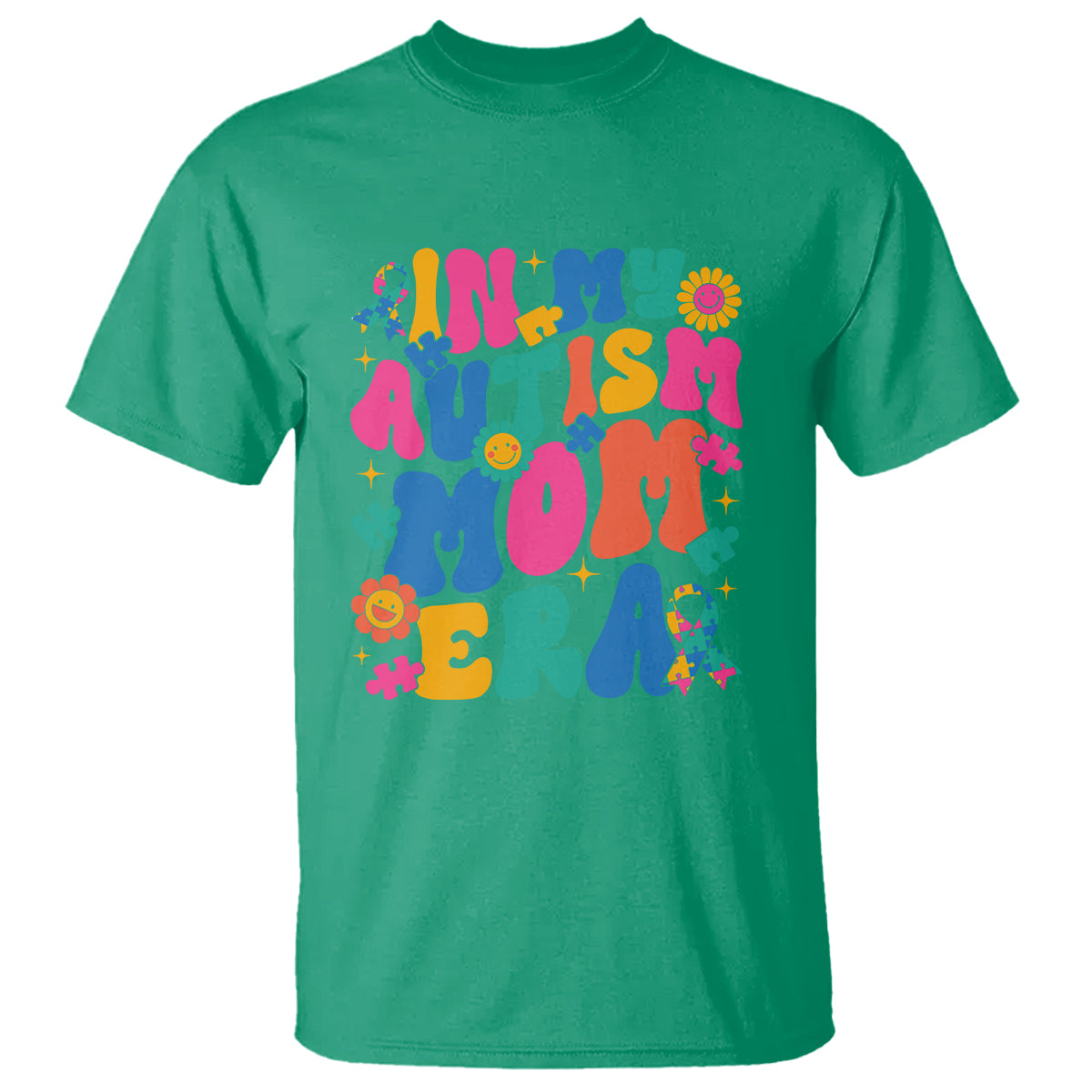Autism Mama T Shirt In My Autism Mom Era - Wonder Print Shop