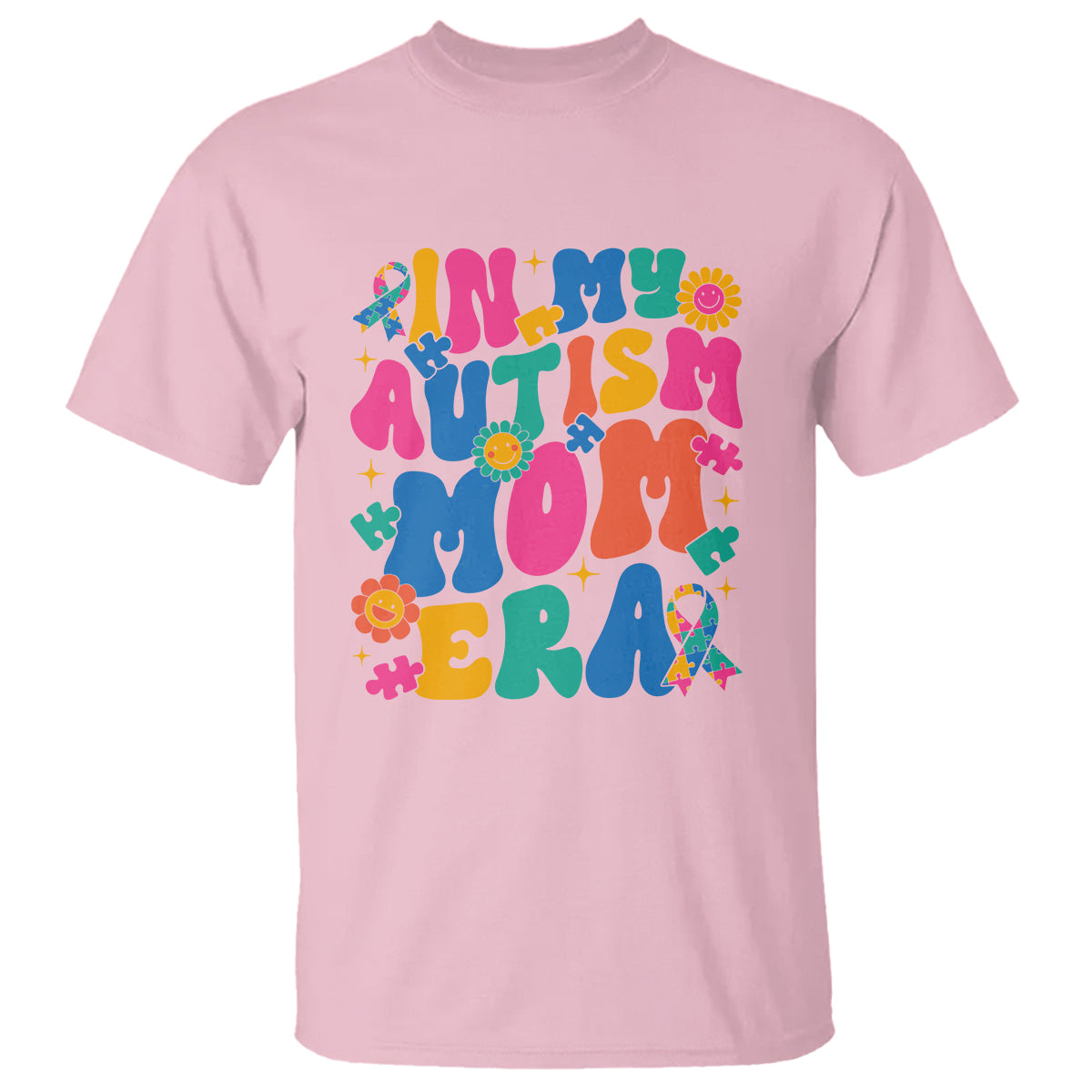 Autism Mama T Shirt In My Autism Mom Era - Wonder Print Shop