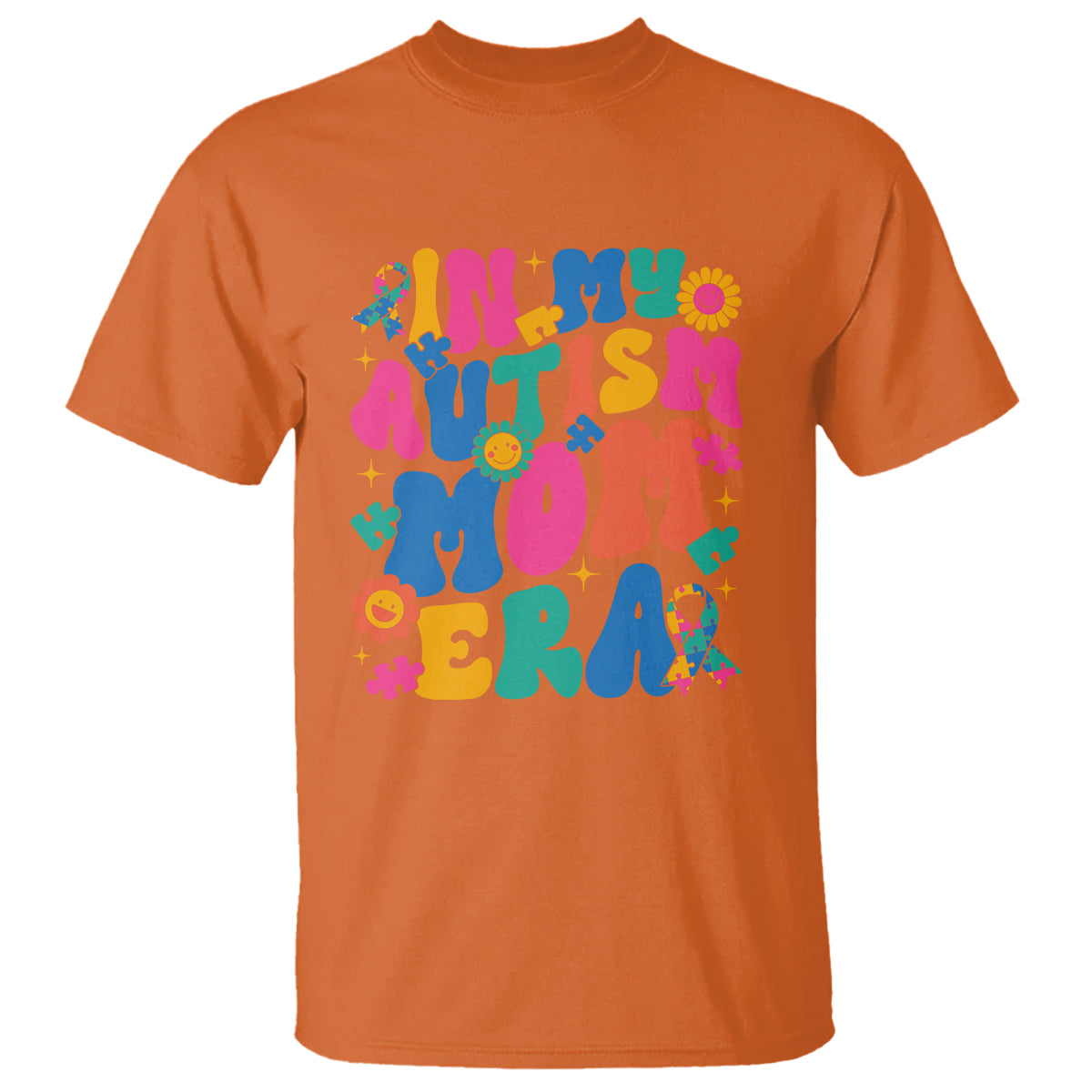 Autism Mama T Shirt In My Autism Mom Era - Wonder Print Shop