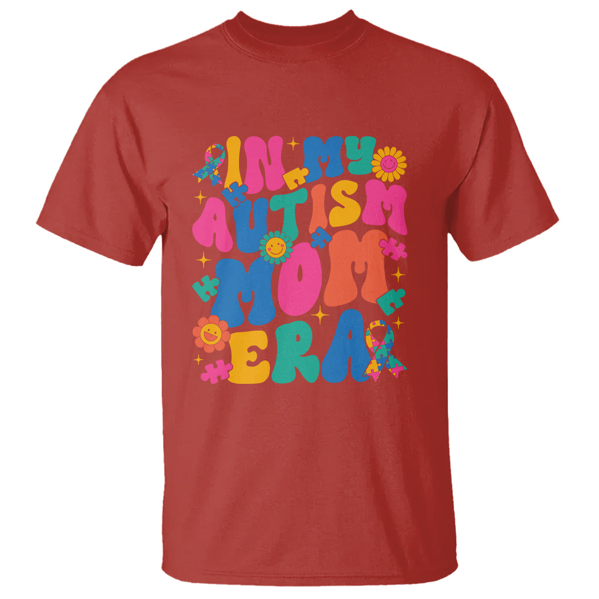 Autism Mama T Shirt In My Autism Mom Era - Wonder Print Shop